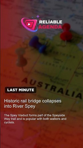 Historic rail bridge collapses into River Spey