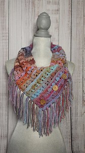 Cowl Scarf, Handmade, Scarf, Thick Cowl Scarf, Button Neck Cowl, 3 Button Fringes Cowl, Button Scarf, Handmade Cowl, Handmade Scarf, Winter. - Etsy