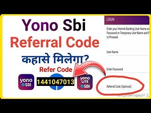 Yono referral code|Sbi yono refer|Yono reference code|