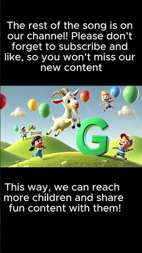 Joyful Letter "G" Song For Kids and Toddlers