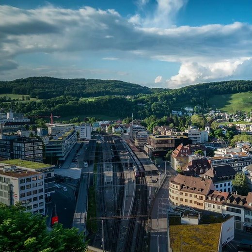 A clean, quiet, electric ride through the Swiss town of Baden
