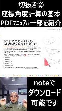 Clipping ② Coordinate and angle calculation for TS surveying [Partial release of PDF manual] #sur...