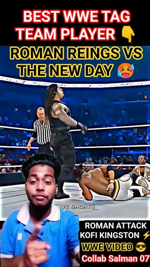 | WWE BEST TAG TEAM MATCH 💥 | ( THE SHELD VS THE NEW DAY 🥶 ) #shorts#collab#wwe#reels#views #viral