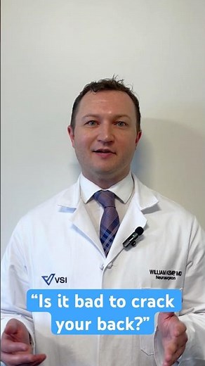 Is cracking your back bad for you? Neurosurgeon, Dr. Kemp, explains. #backcrack #backcracking #spine