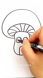 How to draw a beautiful mushroom house for kids. #stepbystepguideforkids #artwork #learningisfun #reelsvideo #fbreels | Monica Aguilar