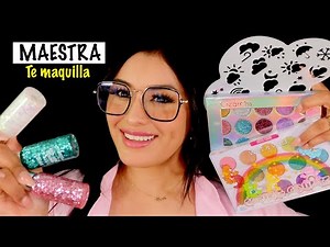 ¡TE MAQUILLO con BRILLITOS para tu FESTIVAL! I ASMR para NIÑAS I Ges ASMR