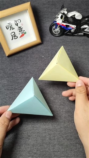 DIY Fun: Easy Paper Pyramids! 📏✂️#pyramid #diy #creatorsearchinsight #foryou #fyp