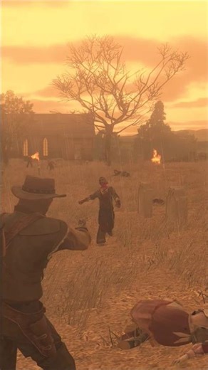 #rdr #youtubeshorts JOHN SR.'S (HEAD SHOT) DROPS THE UNDEAD ZOMBIE INSTANTLY !!!