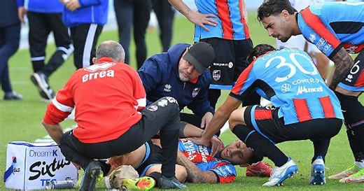 Catania, Cicerelli shock: frattura del malleolo e stop di quattro mesi dopo il durissimo fallo contro il Latina