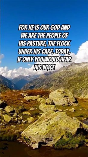 He's Calling You to Listen #Christian #Spiritual (Psalm 95:7)