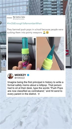 Schools Banned Push Pops Because Kids Made Them Into Weapons #school #nostalgia