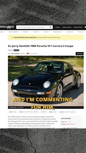 Randy interviews comedy writer and podcaster Spike Feresten, host of the wildly popular Spikes Car Radio podcast. They talk about sharing insider car craziness with the masses, the endless learning curve of car collecting, Spike’s upcoming trip to Newport for the Audrain Concours, grading the Ineos Grenadier, what your Bentley convertible says about you, his recent charity auctions, and celebrity lurkers in the BaT comments. Listen to the full episode wherever you get your podcasts! #triumph #tr