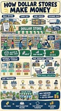 How Dollar Stores Make Money 💰🛒| Business Model Explained #dollarstore #business #investing #finance