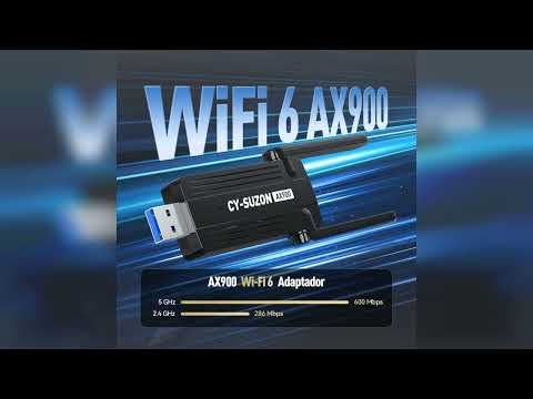 Review: WiFi Adapter for Desktop PC, AX900 USB WiFi 6 Adapter with 5GHz/2.4GHz Dual Band, OFDM...