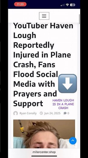 DID HAVEN LOUGH GET IN A PLANE CRASH?? #fypシ゚viral @havenlough PRAY FOR HIM 🙏❤️ #viral
