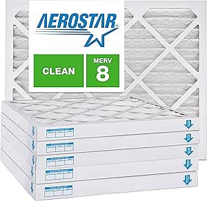 12x12x2 AC and Furnace Air Filter by Aerostar - MERV 8, Box of 12