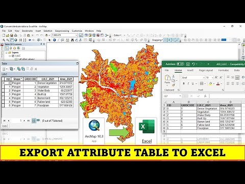Convert GIS data to Excel | Export Attribute table to Excel