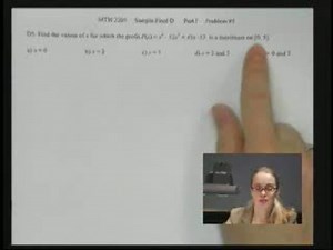 Sample Test D: problem 05 - Baruch College - The City University of New York (CUNY)