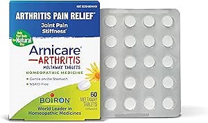Boiron Arnicare Arthritis Tablets for Arthritis Pain Relief, Joint Soreness, and Rheumatic Pain - 60 Count
