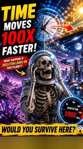 What If Time Moves 100x Faster on This Planet? 🚀🪐 #shorts #space #science #trending #viral #mr