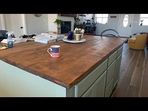 How To Build Wood Countertop For Island