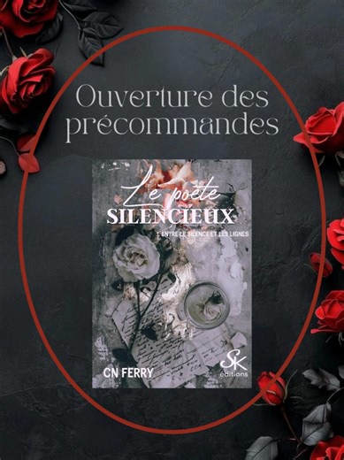 🔥 Les précommandes sont ouvertes 🔥 Un campus bouleversé. Des nuits glacées. Et cette rencontre qui change tout pour Clara. Prête à plonger dans Le Poète Silencieux 1 de C.N. Ferry ? #darkromance #thrillerromance #booktokfr #romancenouveauté #cnferry
