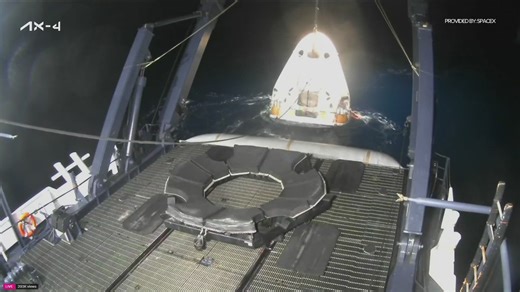 SpaceX capsule carrying multinational crew splashes down off San Diego's coast