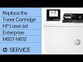 Replace the Toner Cartridge for the HP LaserJet Enterprise M607-M612 Series