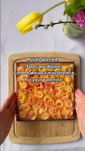 Edible Roses: Apple Rose Tart with Frangipane Valentine's Dessert Kit 💌🌹