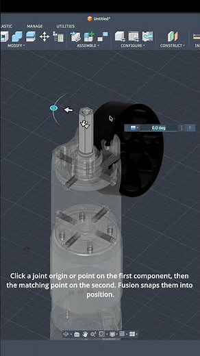 How to Create a Rigid Joint in Fusion 360 #Fusion360 #CAD #cad #engineering #fusion360 #3dmodeling
