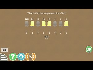 GCompris, Binary Bulbs activity