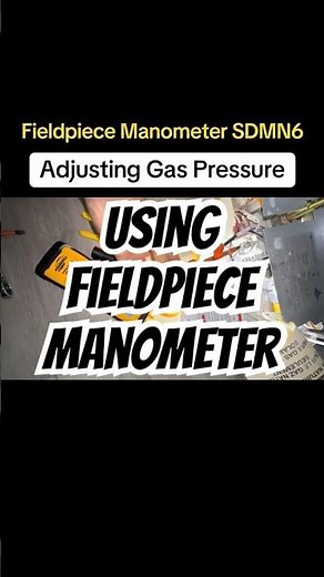 Checking Gas Valve Pressure with Fieldpiece Manometer (SDMN6) #hvac #fieldpiece #gasvalve
