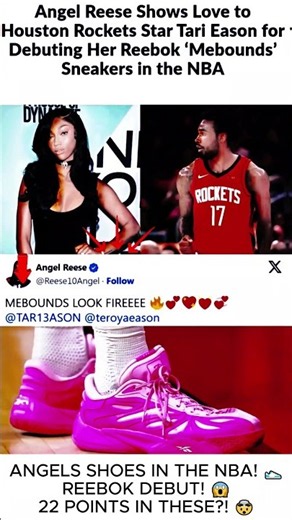 Angel Reese’s Reebok Sneakers Make Their NBA Debut! 🔥👟 Tari Eason Drops 22! 😱 | #Shorts