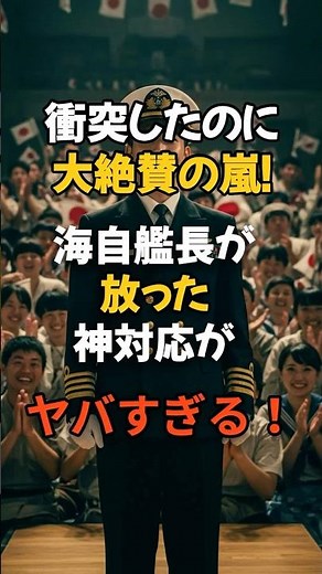 ㊗️10万再生!!衝突したのに大絶賛の嵐！海自艦長が放った神対応がヤバすぎる！世界が震撼した究極の日本流対応術
