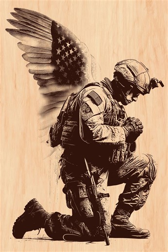 Patriot USA Engraving PNG, America Military Tribute Wood Art, Independence Day Laser CNC Files - Etsy