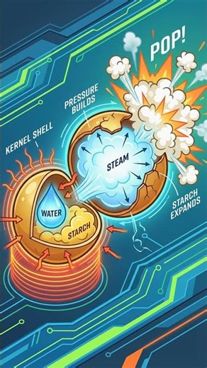 What is the secret inside a popcorn kernel?