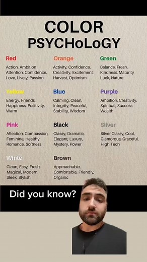 162K views · 378 reactions | Color psychology #psychology #colormeanings | Jennifer Perez | Facebook
