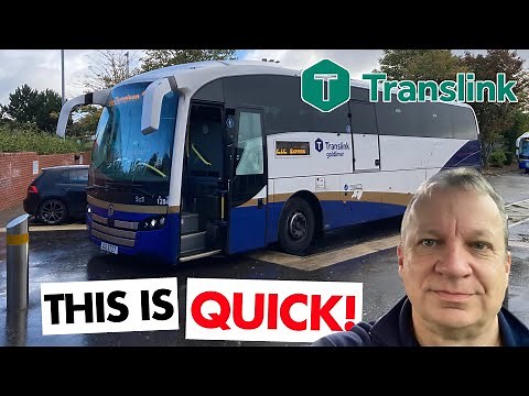 Translink Goldliner X212. The FASTEST way from Derry, Londonderry to Belfast.