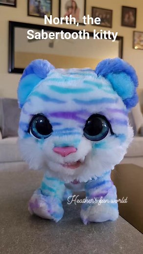 Furreal North, the sabertooth kitty. #reels #toys #furreal #furrealtoys #toyreels #North #furrealkitty #toysvideos | Heather's Fun World