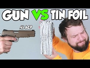 I Made A Bulletproof Vest With Aluminum Foil