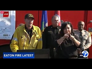 Officials provide updates on Eaton Fire in Altadena, Pasadena areas