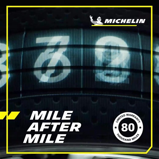 The new MICHELIN® Defender®2 tire outlasted three leading competitive tires by more than 25,000 miles on a treadwear test, delivering two extra years of tread life.* *Based on U.S. Department of Transportation Average Annual Miles per driver (13,500 miles) and DesRosiers Automotive Consultants estimate of annual average kilometers driven in Canada (23,000 km), and on a treadwear test using tires in size 225/65R17 on 2021 Toyota RAV4s where the MICHELIN® Defender®2 tire showed an estimated life (