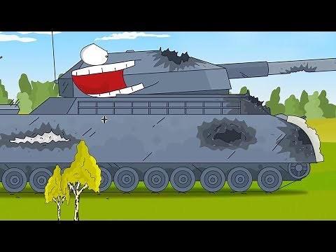Soviet tank cartoon. Animation about tanks. Cartoon Monster Trucks for kids. Tank for children.