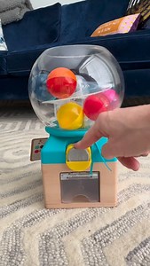 @mybtoys Rainbow Gumball Machine: Safe for 12 months but don’t sleep on this one for your two-year-old! This will last well through toddlerhood because there are so many different ways to learn with this toy (container, play, colors, numbers, and more!) This is a new addition to my Toy Guides by age this year. Check them out to see my full explanation of why I love this toy so much and my other favorites! Comment “Toy Guide” and I’ll DM them to you! #educationaltoys #toddleractivities #earlylear