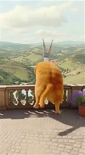 Giant Orange Cat Rampage! European….... 😹#cat #funny #shorts