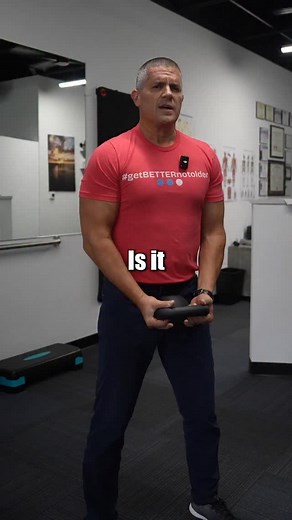 Your hips need to hear this! When your hips lack mobility, it limits your range of motion and forces other areas like your back and knees to do more — which often leads to pain. Let me show you two non-negotiable moves I teach my patients every day. Move one: The Hip Airplane. Hold on to something stable and balance on your left foot. Pick up your right leg. Pretend you’re moving your belly button toward that left leg. Look underneath your left arm as you push away and hold for five seconds. The