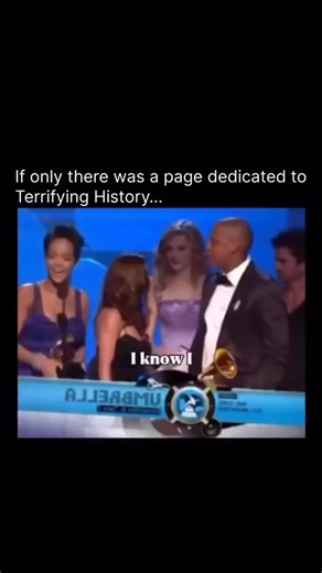 Terrifying on Instagram: "At the 51st Annual Grammy Awards held on Sunday, February 8, 2009, Rihanna won her first Grammy Award for Best Rap/Sung Collaboration for “Umbrella” (featuring Jay-Z). During her acceptance speech on stage, she began expressing her gratitude. As she started to say, “I want to thank God for this blessing...,” Jay-Z, who was standing beside her, interjected. He leaned into her microphone and joked, “She wants to thank everybody for her first Grammy. She’s so excited, she 