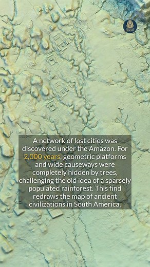 LIDAR technology has revealed lost cities hidden in the Amazon for over 2,000 years. #history #archaeology #ancientdiscoveries | Archaic Origins