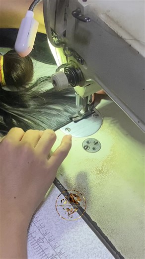 Process of Making Human Hair Clip-on Extensions✨ #fyp #humanhairextensions #clipons #clipins #hairextensions