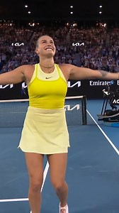 We’re all in this together 💃 The Rod Laver Arena crowd joins Aryna Sabalenka for an on court TikTok dance 🪩😅 #AO2025 | Australian Open